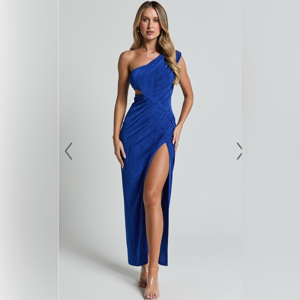 Showpo Cristle Midi Dress in Cobalt